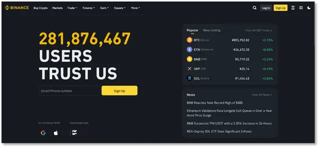 Binance注册用户超2.8亿_imToken_7月14日比特币突破12万美元